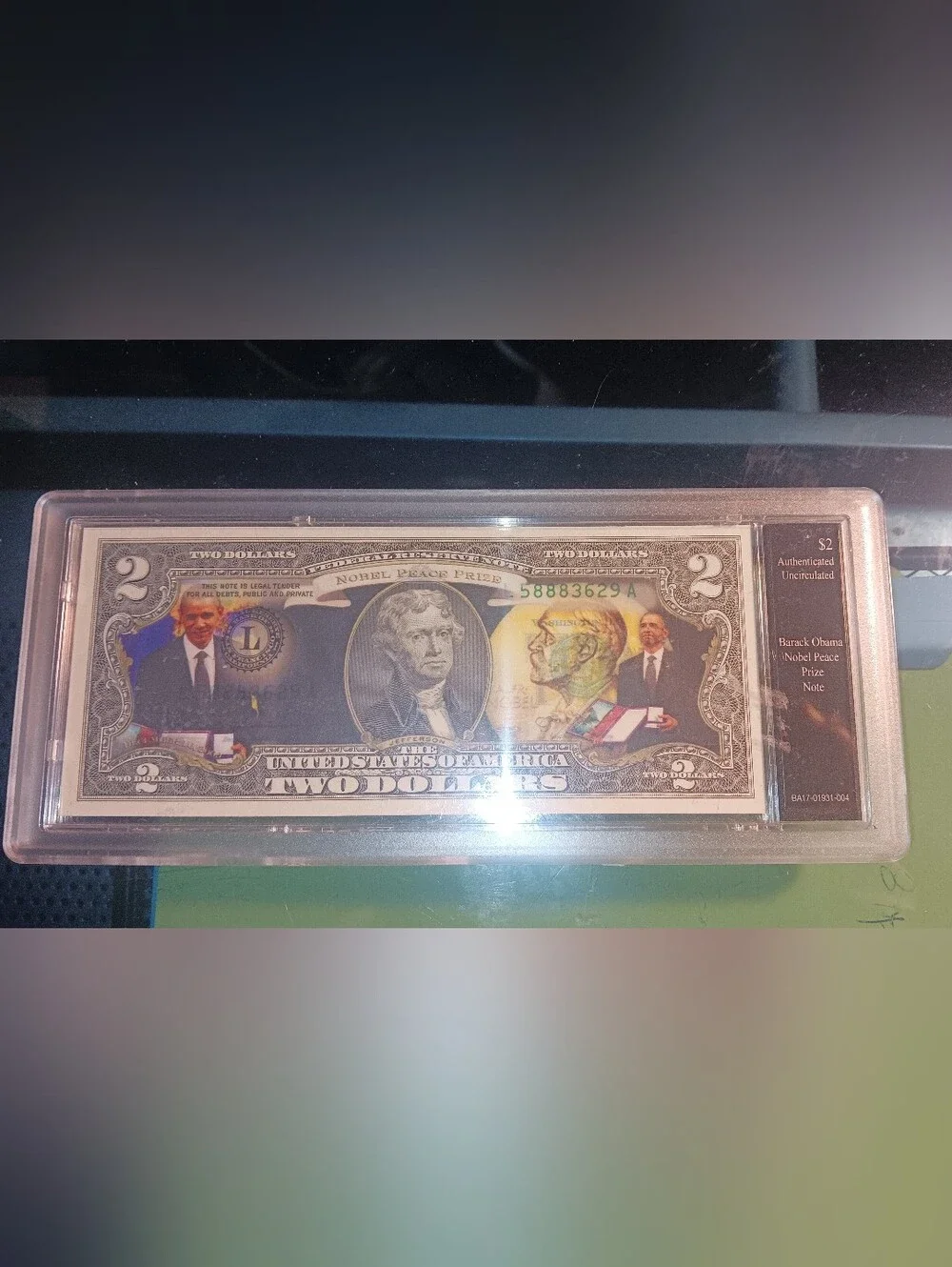 Novelty Collector Two Dollar Note -